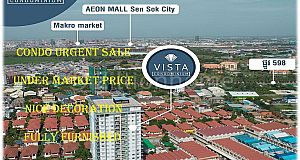 #SC020 👉 Lowest Price !!! Nice Decore Condo One Bedroom Near AEON 2 URGENT SALE