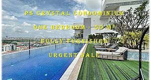 #SC023 👉 Fully Furnished One Bedroom at PS Crystal Condominium URGENT SALE